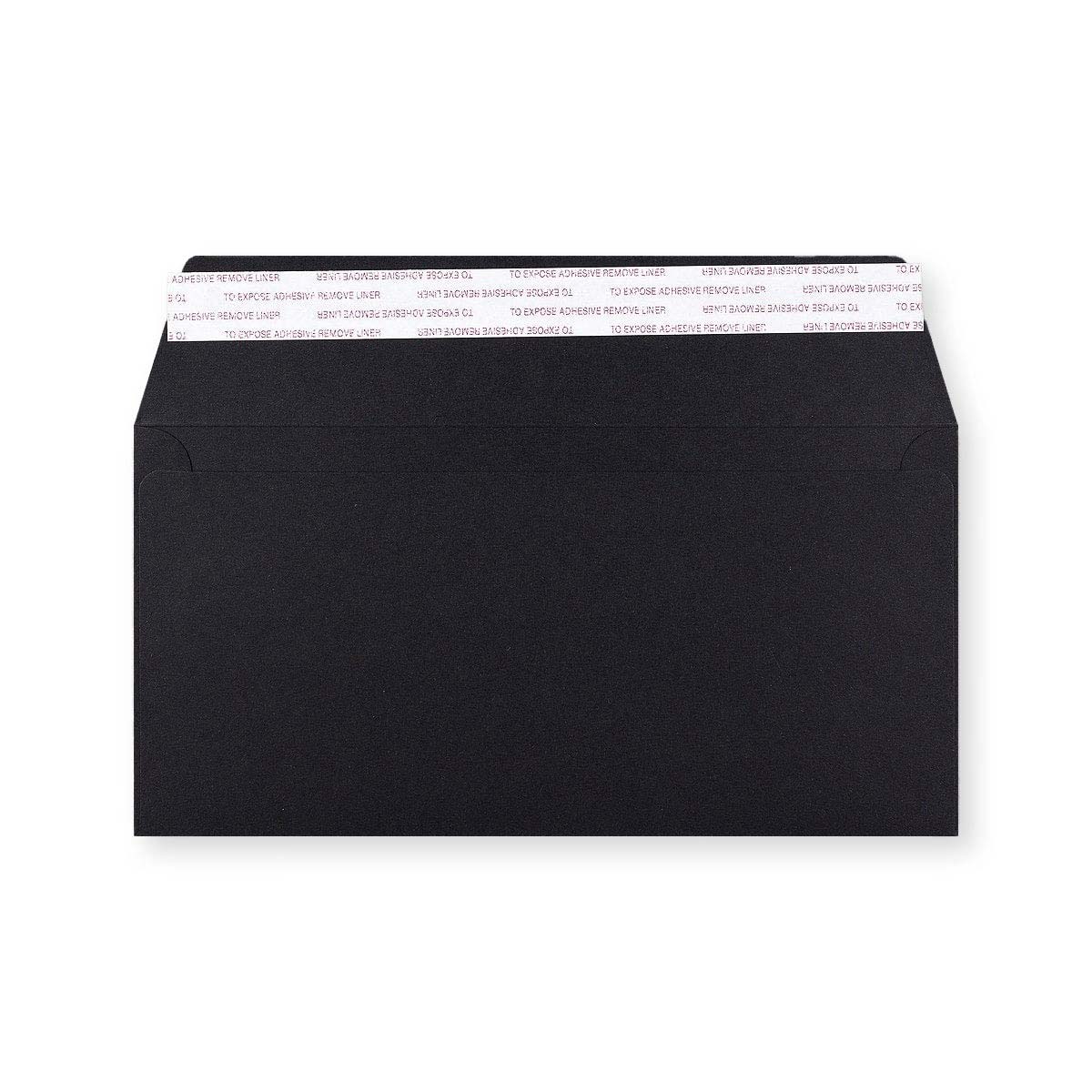 Envelope preto de alto gramagem 110x220 mm (DL)