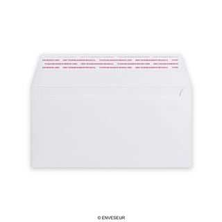 Envelope branco de alto gramagem 110x220 mm (DL)