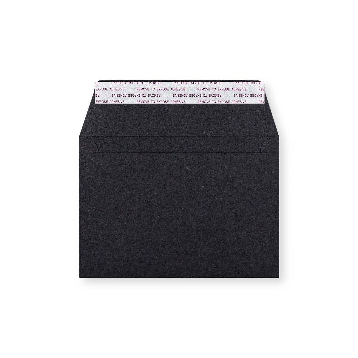 Envelope preto de alto gramagem 114x162 mm (C6)