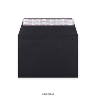 Envelope preto de alto gramagem 114x162 mm (C6)