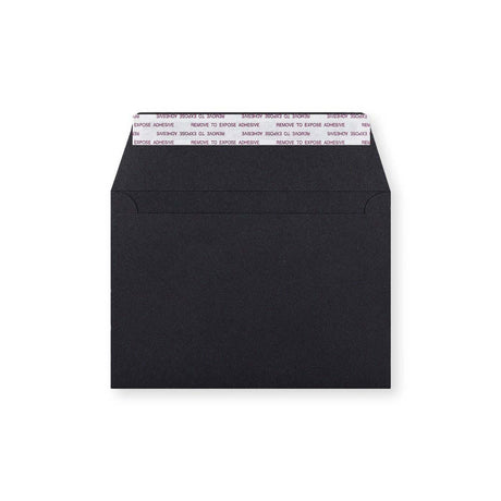 Envelope preto de alto gramagem 114x162 mm (C6)