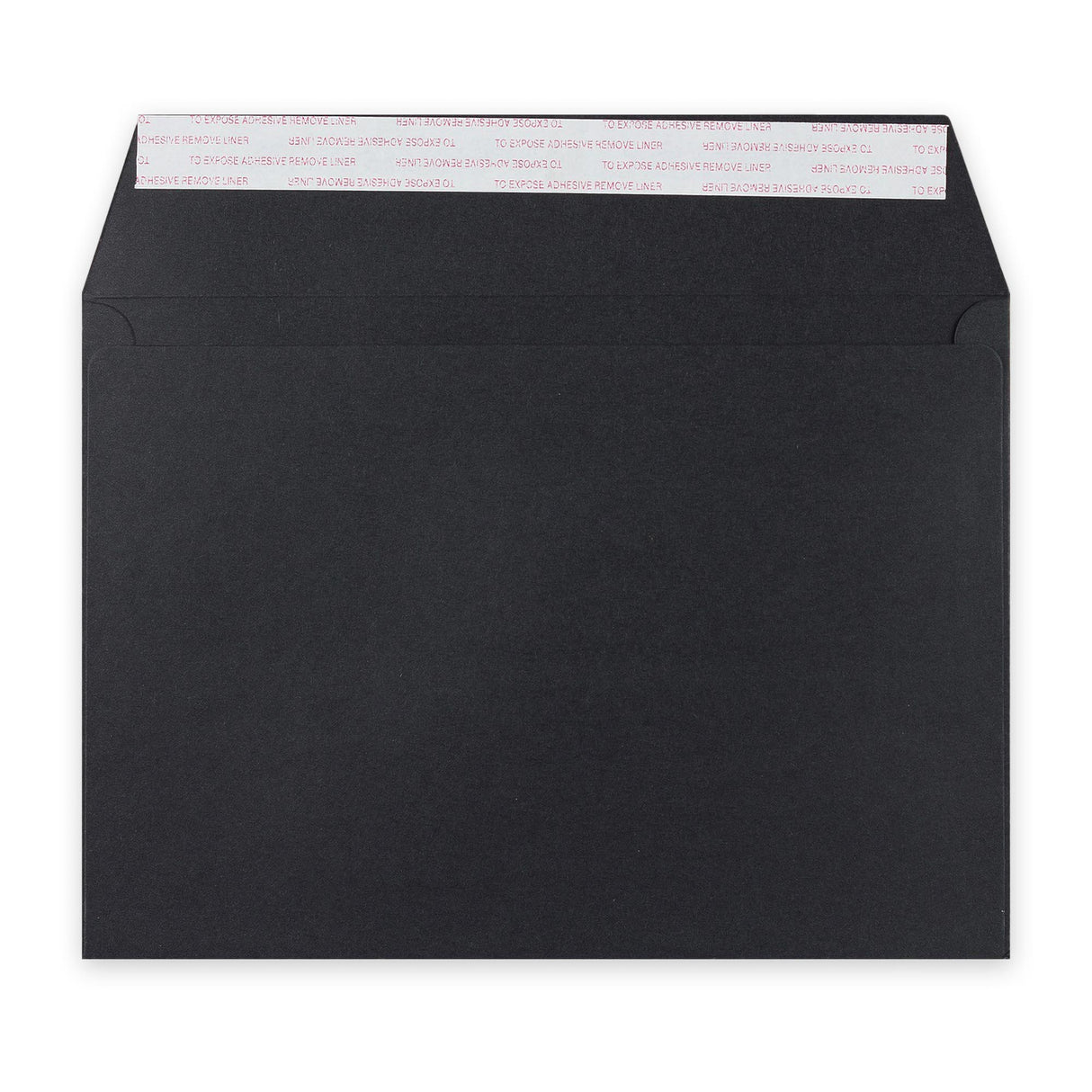 Envelope preto de alto gramagem com janela 162x229 mm (C5)