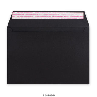 Envelope preto de alto gramagem 162x229 mm (C5)