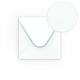 Envelope branco com efeito martelado 110x100 mm