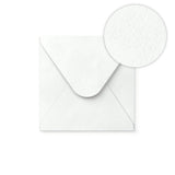 Envelope branco com efeito martelado 130x130 mm