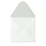 Envelope branco com efeito martelado 130x130 mm
