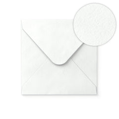 Envelope branco com efeito martelado 155x155 mm