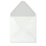Envelope branco com efeito martelado 155x155 mm