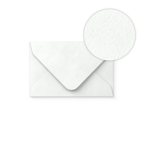 Envelope branco com efeito martelado 62x94 mm