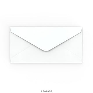 Envelope branco com efeito martelado 110x220 mm (DL)