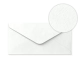 Envelope branco com efeito martelado 110x220 mm (DL)