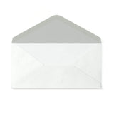 Envelope branco com efeito martelado 110x220 mm (DL)
