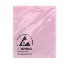 Pink Anti-Static ESD Grip Seal Bags 254 x 305 mm