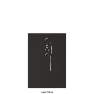 Envelopes com fecho de corda e arruela 