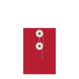 Envelopes coloridos com fecho de corda e anilha