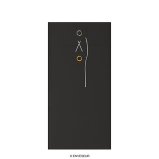 Envelopes com fecho de corda e arruela 