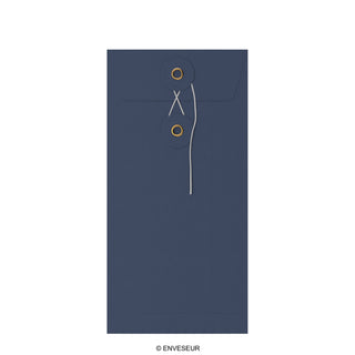 Envelopes com fecho de corda e arruela 