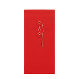 Envelopes com fecho de corda e arruela e reforço