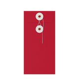 Envelopes coloridos com fecho de corda e anilha