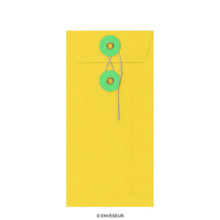 Envelopes com fecho de corda e arruela 