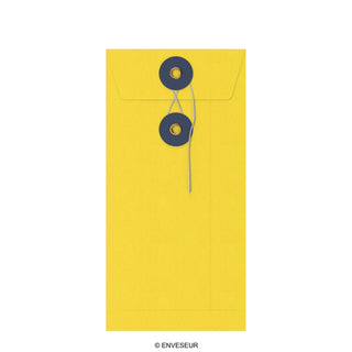 Envelopes com fecho de corda e arruela 