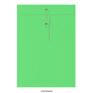 Envelopes com fecho de corda e arruela 