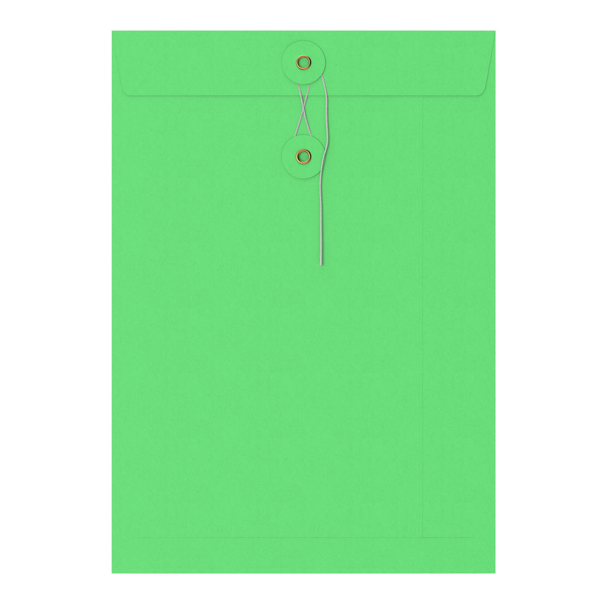 Envelopes coloridos com fecho de corda e anilha