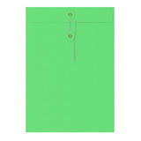 Envelopes coloridos com fecho de corda e anilha