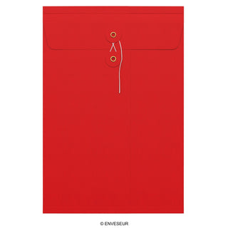 Envelopes com fecho de corda e arruela e reforço