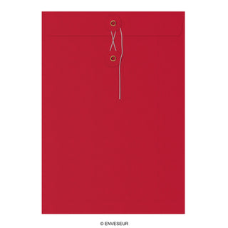 Envelopes com fecho de corda e arruela 