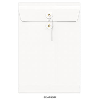 Envelopes com fecho de corda e arruela e reforço
