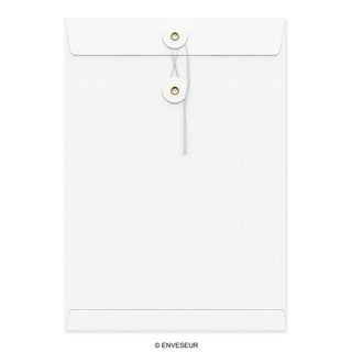 Envelopes com fecho de corda e arruela 