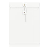 Envelopes coloridos com fecho de corda e anilha