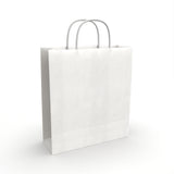 Sacos de papel com pegas torcidas