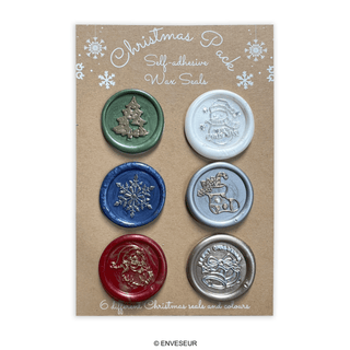 Selos de Cera de Natal – Feitos à Mão (pintados à mão)