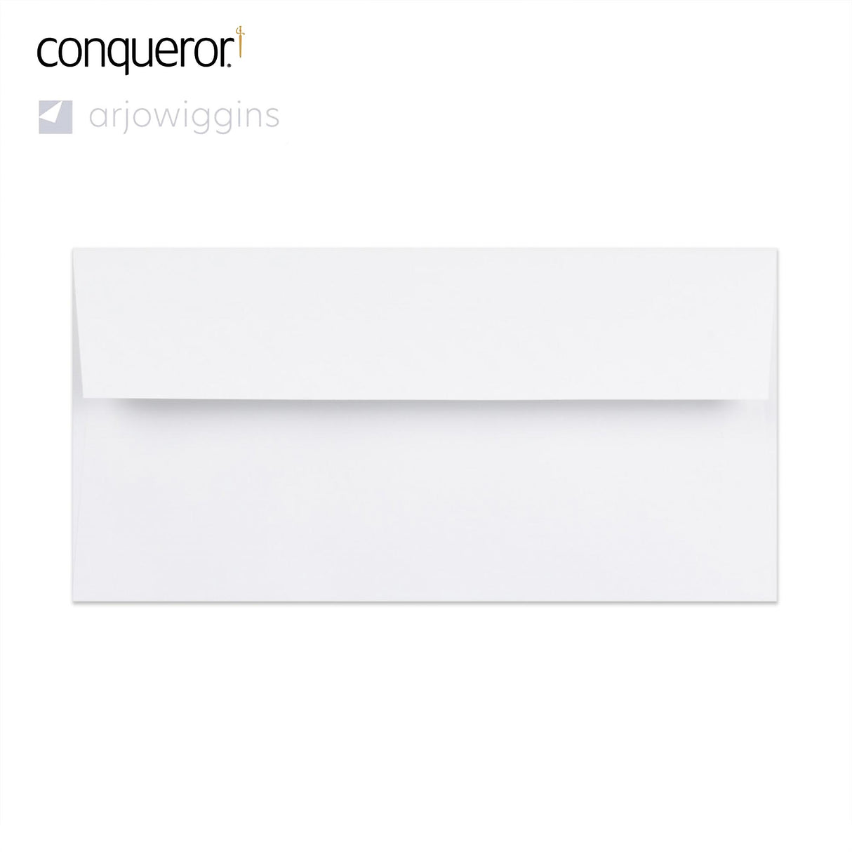 Envelope branco intenso vergê Conqueror 110x220 mm (DL)