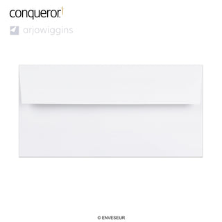 Envelope branco intenso vergê Conqueror 110x220 mm (DL)