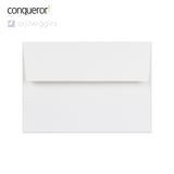 Envelope branco brilhante vergê Conqueror 114x162 mm (C6)
