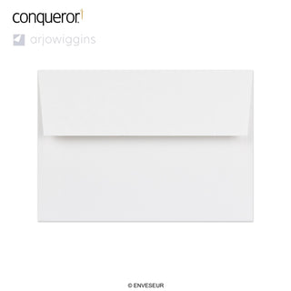 Envelope branco brilhante vergê Conqueror 114x162 mm (C6)