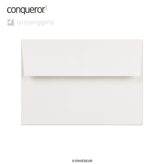 Envelope branco intenso vergê Conqueror 114x162 mm (C6)