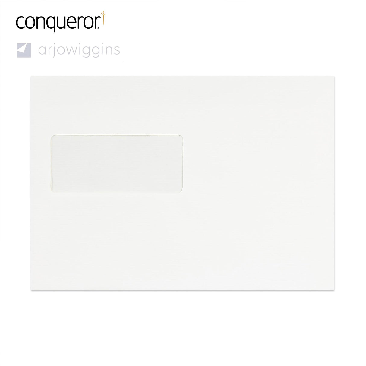 Envelope branco brilhante Conqueror com janela 162x229 mm (C5)