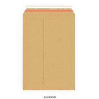 Envelope Rígido Manila em Cartão Canela Ondulado 510x350 mm